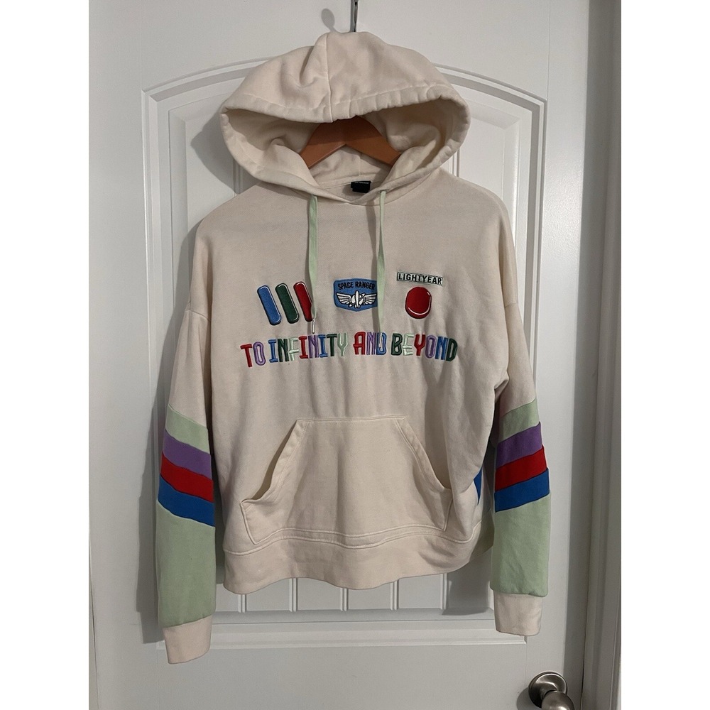 Pixar Our Universe‎ Hoodie Womens Multicolor XS Toy Story Buzz Lightyear